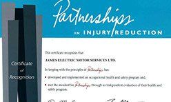 James Electric Partner in Injury Reduction